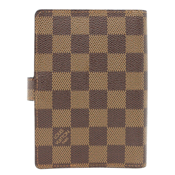 LOUIS VUITTON Agenda Damier Ebene Planner Cover Brown