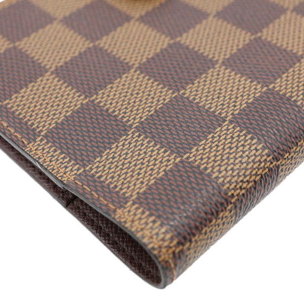 LOUIS VUITTON Agenda Damier Ebene Planner Cover Brown