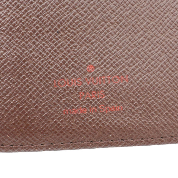 LOUIS VUITTON Agenda Damier Ebene Planner Cover Brown