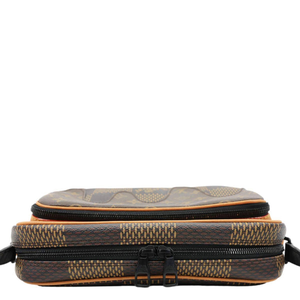 LOUIS VUITTON X Nigo Nil Monogram Ebene Canvas Messenger Bag Brown