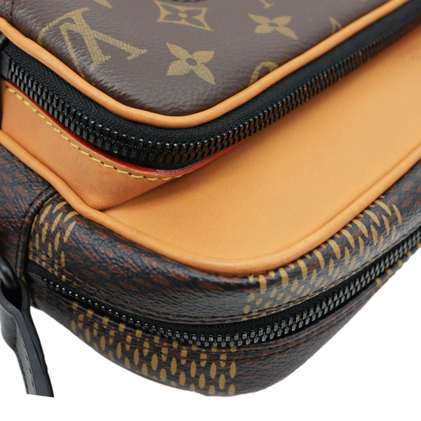 LOUIS VUITTON X Nigo Nil Monogram Ebene Canvas Messenger Bag Brown