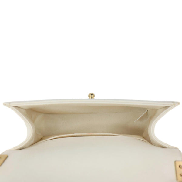 CHANEL Boy Flap Small Quilted Caviar Leather Chain Shoulder Bag Cream