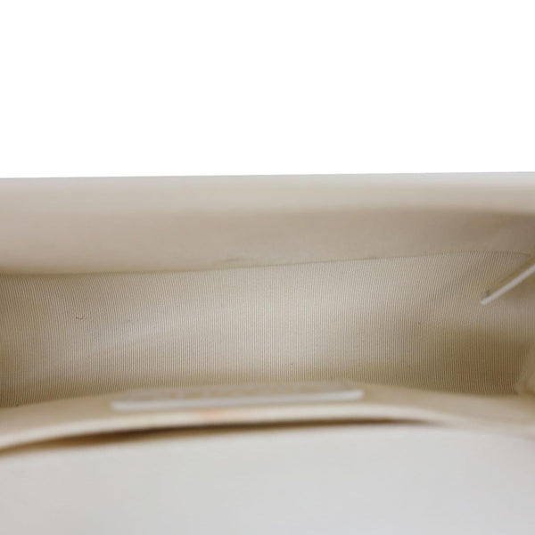 CHANEL Boy Flap Small Quilted Caviar Leather Chain Shoulder Bag Cream