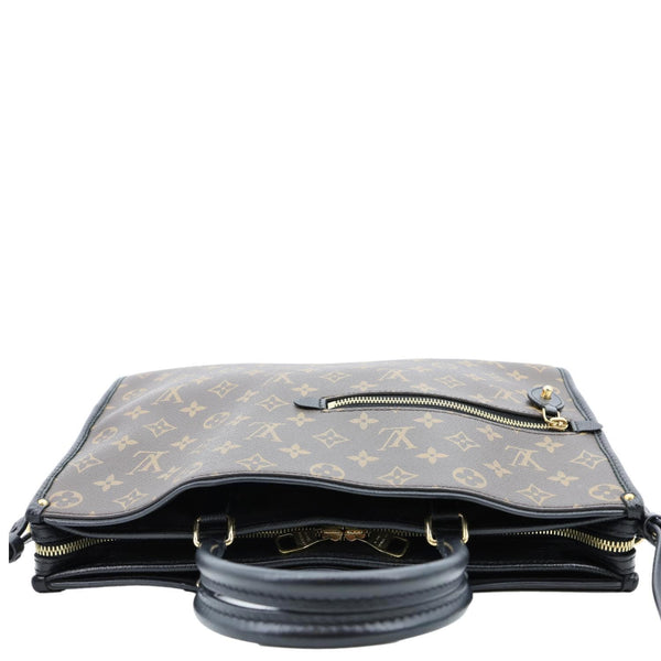 LOUIS VUITTON Popincourt NM Monogram Canvas Tote Bag Brown