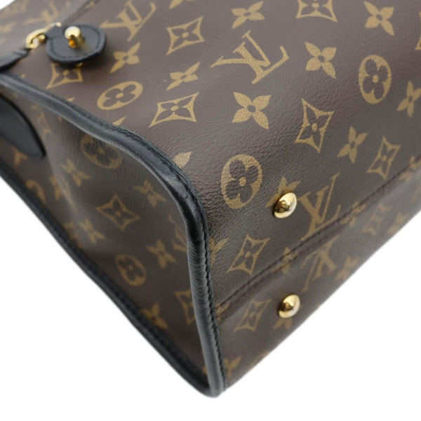 LOUIS VUITTON Popincourt NM Monogram Canvas Tote Bag Brown