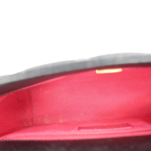 CHANEL Chain Soul Flap Quilted Caviar Leather Crossbody Bag Black