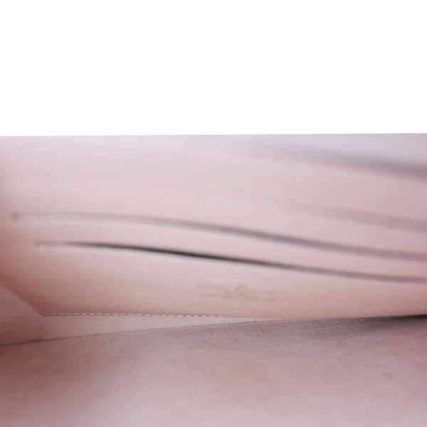 LOUIS VUITTON Double Zip Pochette Damier Azur Crossbody Bag Rose Ballerine