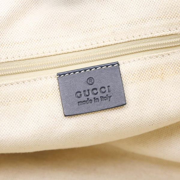 GUCCI Sukey Medium GG Canvas Tote Bag Navy Blue 211944