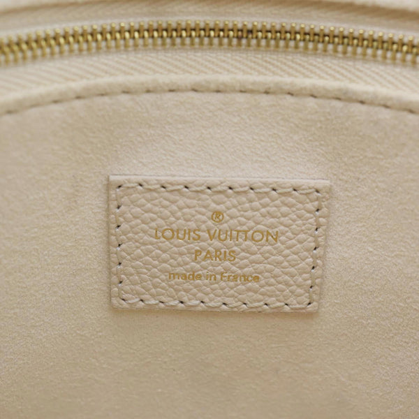 LOUIS VUITTON Onthego PM Monogram Empreinte Tote Bag Beige