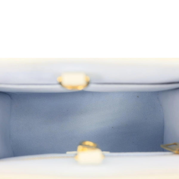 LOUIS VUITTON Onthego PM Giant Monogram Empreinte Leather Tote Shoulder Bag Cream