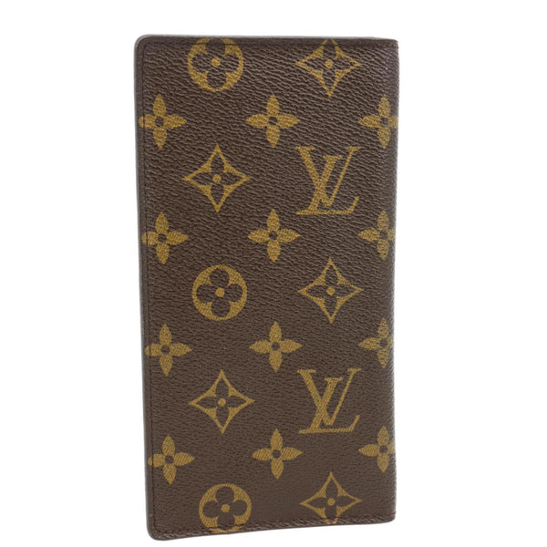 LOUIS VUITTON Monogram Canvas Long Wallet Brown