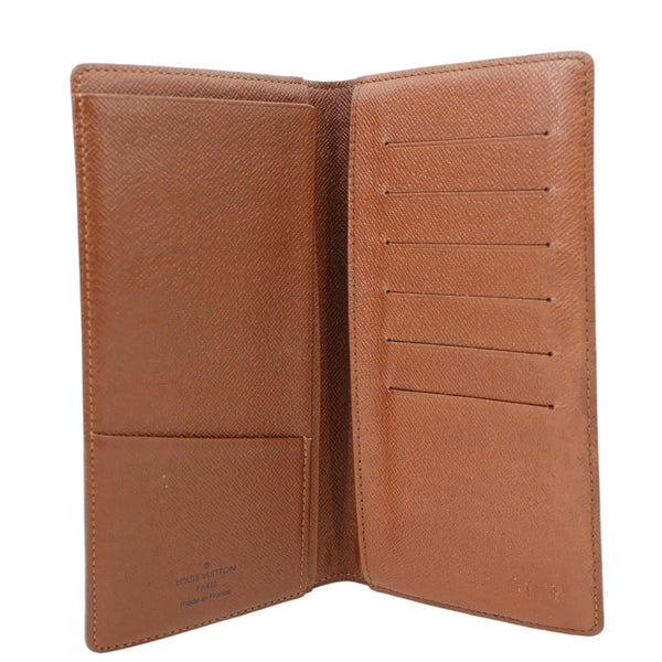 LOUIS VUITTON Monogram Canvas Long Wallet Brown