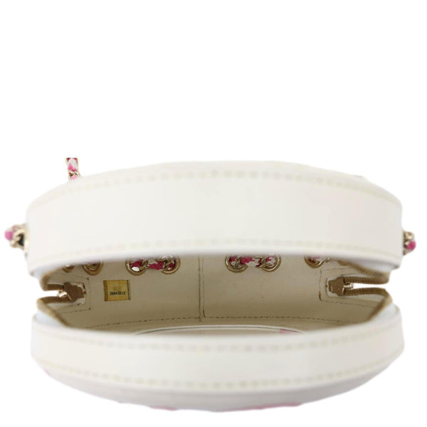 CHANEL Coco Lifesaver Leather Round Crossbody Bag Pink