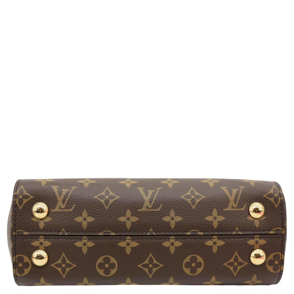 LOUIS VUITTON Cluny BB Monogram Canvas Crossbody Bag Brown