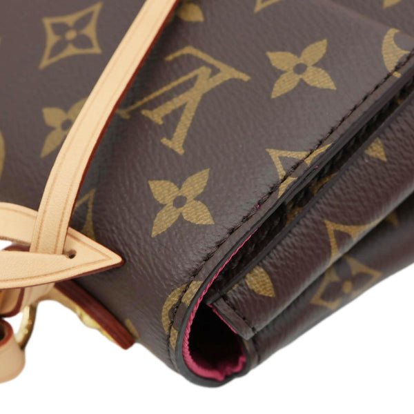 LOUIS VUITTON Cluny BB Monogram Canvas Crossbody Bag Brown