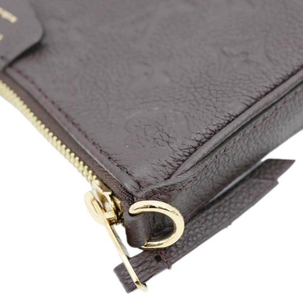 LOUIS VUITTON Easy Pouch On Strap Empreinte Leather Shoulder Bag Brown