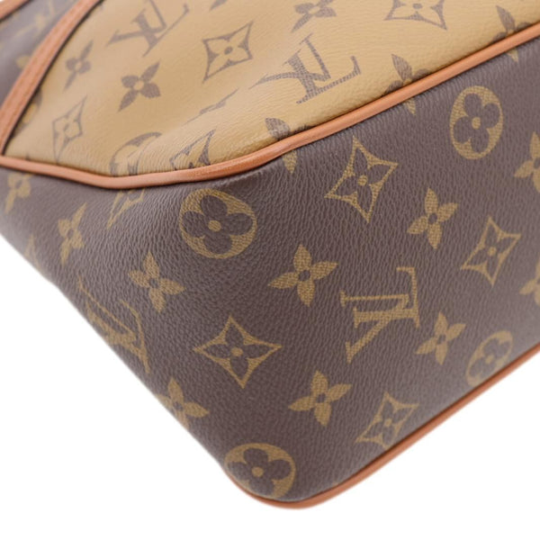 LOUIS VUITTON Dauphine Monogram Reverse Canvas Hobo Shoulder Bag Brown