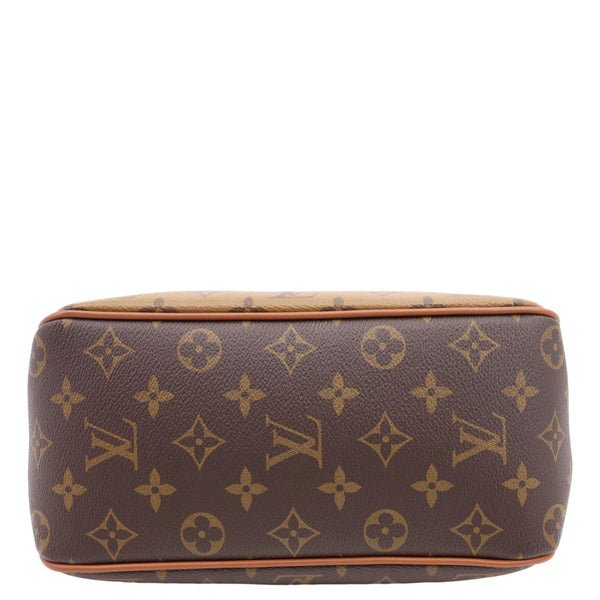 LOUIS VUITTON Dauphine Monogram Reverse Canvas Hobo Shoulder Bag Brown