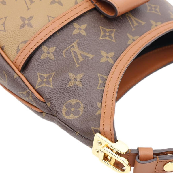 LOUIS VUITTON Dauphine Monogram Reverse Canvas Hobo Shoulder Bag Brown