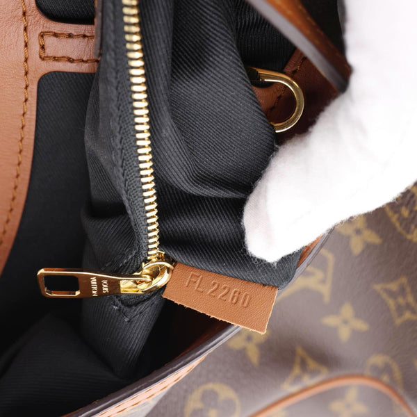 LOUIS VUITTON Dauphine Monogram Reverse Canvas Hobo Shoulder Bag Brown