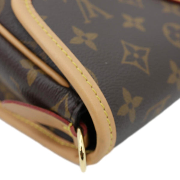 LOUIS VUITTON Diane Monogram Canvas Shoulder Bag Brown