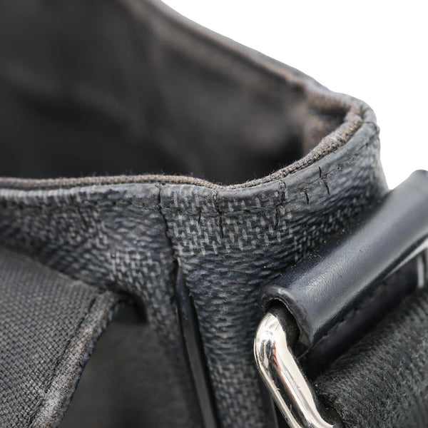 LOUIS VUITTON District PM Damier Graphite Messenger Bag Black