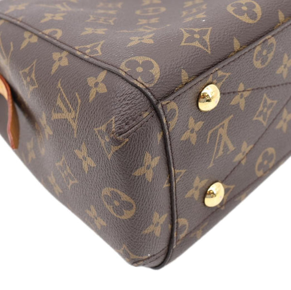 LOUIS VUITTON Montaigne BB Monogram Canvas Shoulder Bag Brown