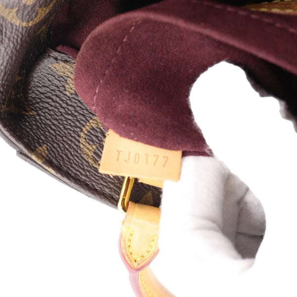 LOUIS VUITTON Montaigne BB Monogram Canvas Shoulder Bag Brown