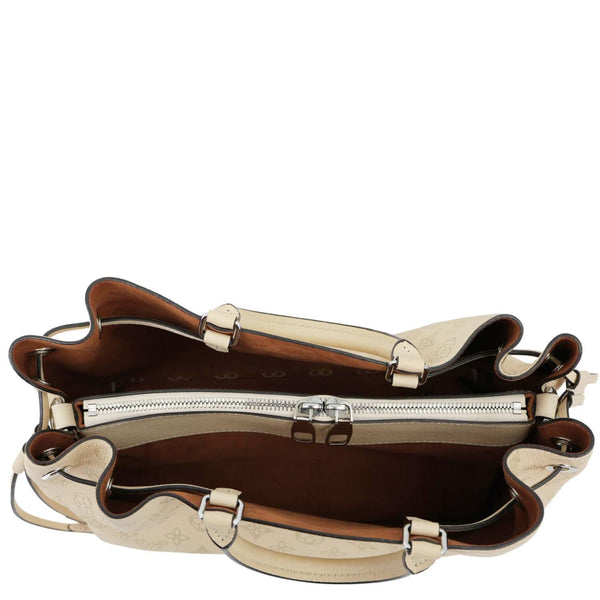 LOUIS VUITTON Bella Mahina Leather Tote Bag Cream