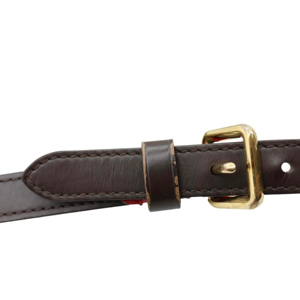 LOUIS VUITTON South Bank Besace Damier Ebene Crossbody Bag Brown