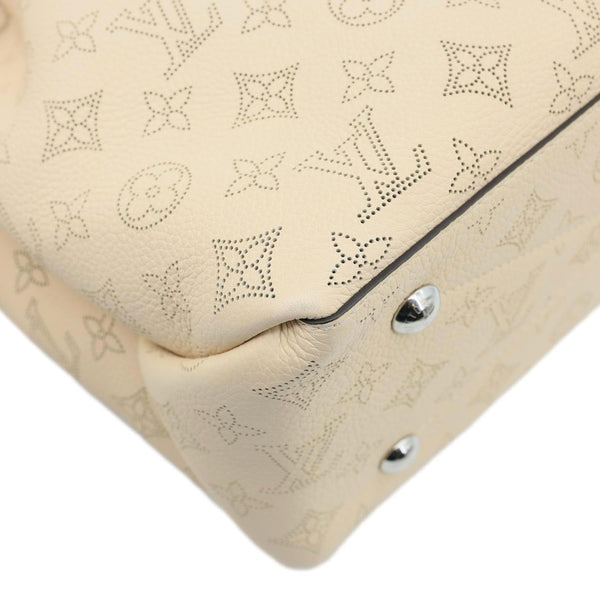 LOUIS VUITTON Bella Mahina Leather Tote Bag Cream