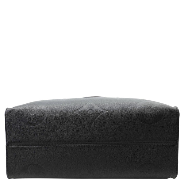 LOUIS VUITTON Onthego GM Monogram Empreinte Leather Tote Bag Black