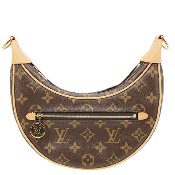 LOUIS VUITTON Loop Monogram Reverse Canvas Hobo Bag Brown