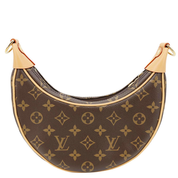 LOUIS VUITTON Loop Monogram Reverse Canvas Hobo Bag Brown