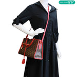 VUITTON Popincourt Monogram Canvas Tote Bag Red