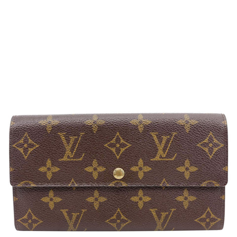 LOUIS VUITTON Sarah Vintage Monogram Canvas Wallet Brown