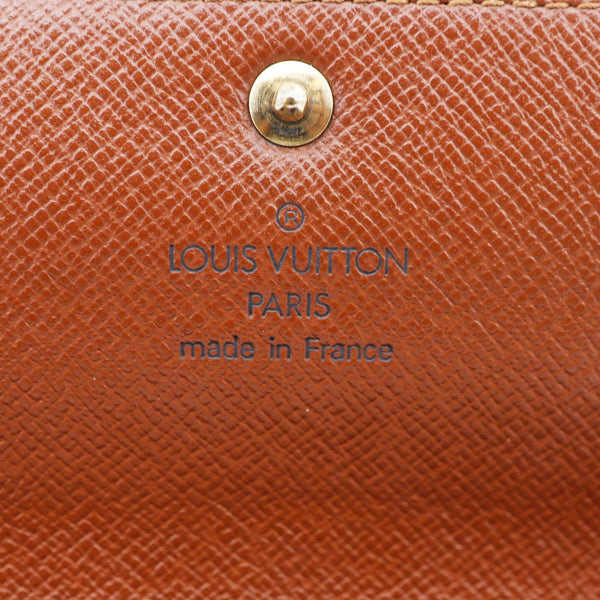 LOUIS VUITTON Sarah Vintage Monogram Canvas Wallet Brown