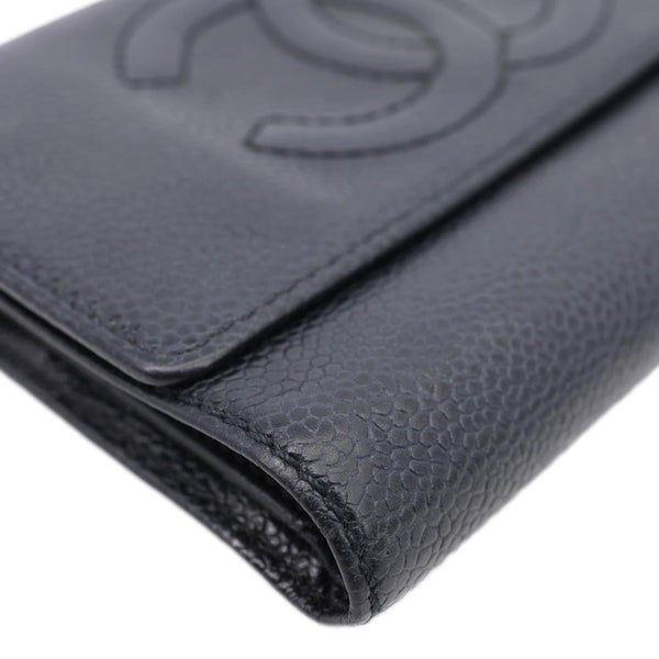 CHANEL Timeless CC Caviar Leather Wallet Black