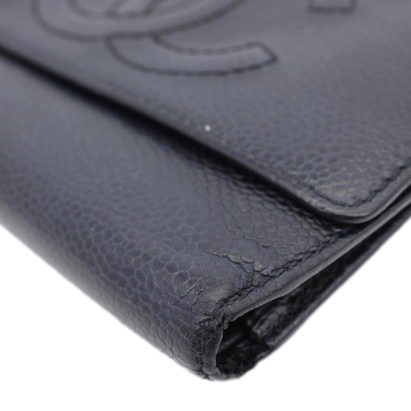 CHANEL Timeless CC Caviar Leather Wallet Black