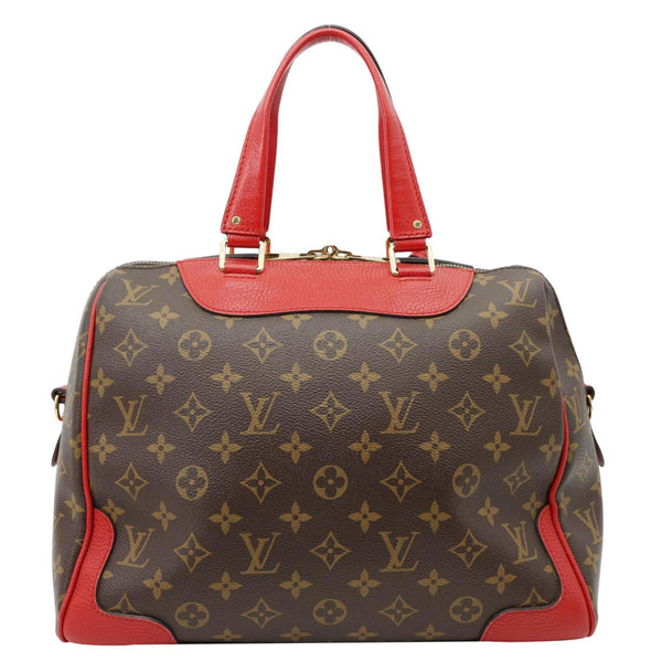 Louis Vuitton Retiro NM 2Way Shoulder Bag in Monogram Canvas with Red Leather Trim – Back