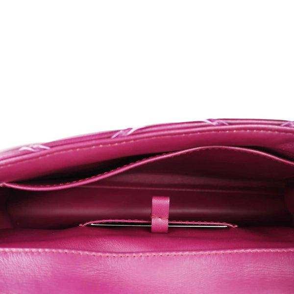 LOUIS VUITTON GO-14 MM Malletage Quilted Lambskin Leather Crossbody Bag Burgundy