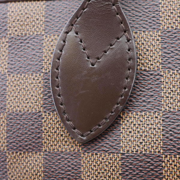 LOUIS VUITTON Neverfull MM Damier Ebene Tote Bag Brown