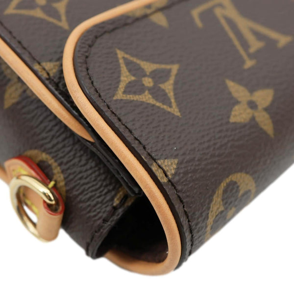 LOUIS VUITTON Camille Pochette Monogram Canvas Shoulder Bag Brown