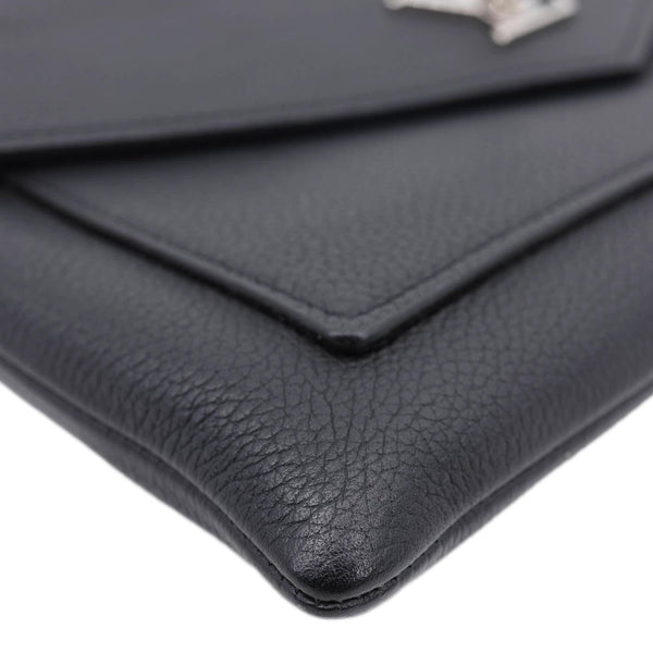 LOUIS VUITTON Mylockme Leather Chain Crossbody Bag Black