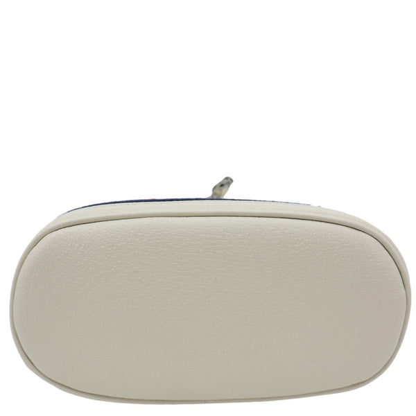 GUCCI GG Ophidia Marmont Leather Bucket Crossbody Bag Off White 610846