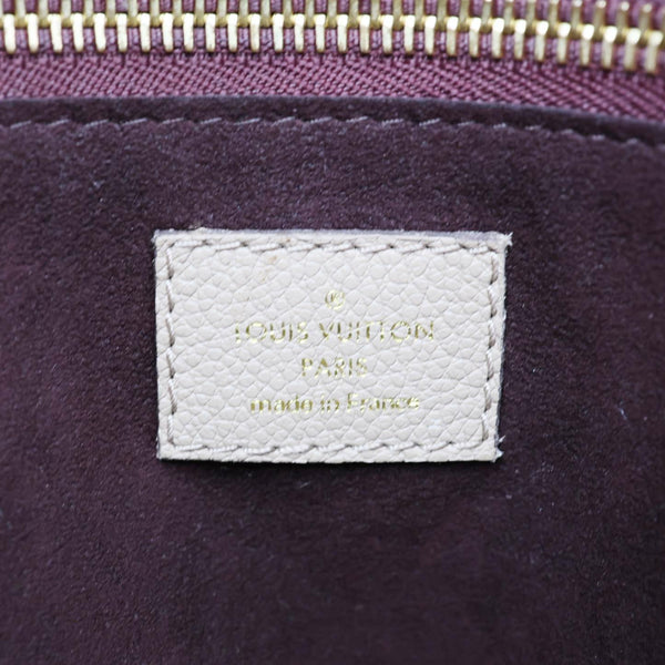 LOUIS VUITTON Neverfull MM Empreinte Leather Tote Shoulder Bag Tourterelle