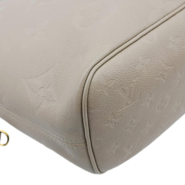 LOUIS VUITTON Neverfull MM Empreinte Leather Tote Shoulder Bag Tourterelle