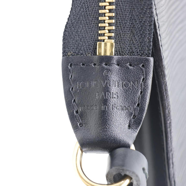LOUIS VUITTON Epi Leather Pochette Black