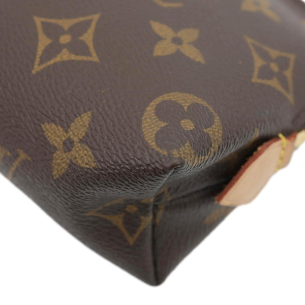 LOUIS VUITTON PM Monogram Canvas Cosmetic Pouch Brown