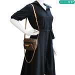 LOUIS VUITTON Mini Monogram Canvas Bumbag Brown